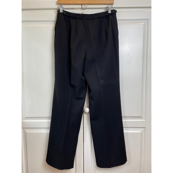 Talbots Women's Sz 6 Wool Stretch Dress Pants Black Straight Leg - Picture 11 of 11